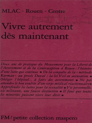 cover image of Vivre autrement dès maintenant